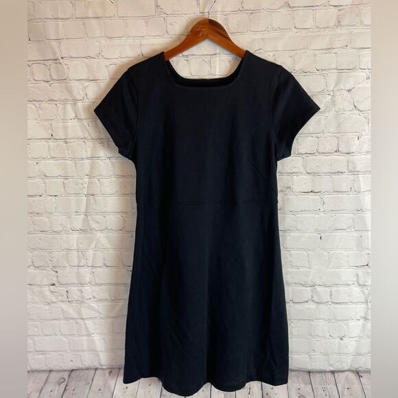 Everlane Black Cotton Short Sleeve Swing Dres 
Size Medium - Picture 2 of 7